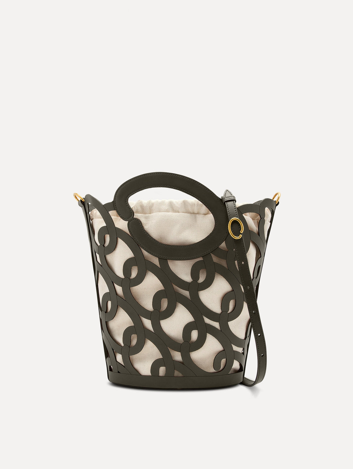 Oscar de la Renta Oscar Chain-Link Leather Tote