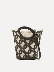 Oscar de la Renta Oscar Chain-Link Leather Tote