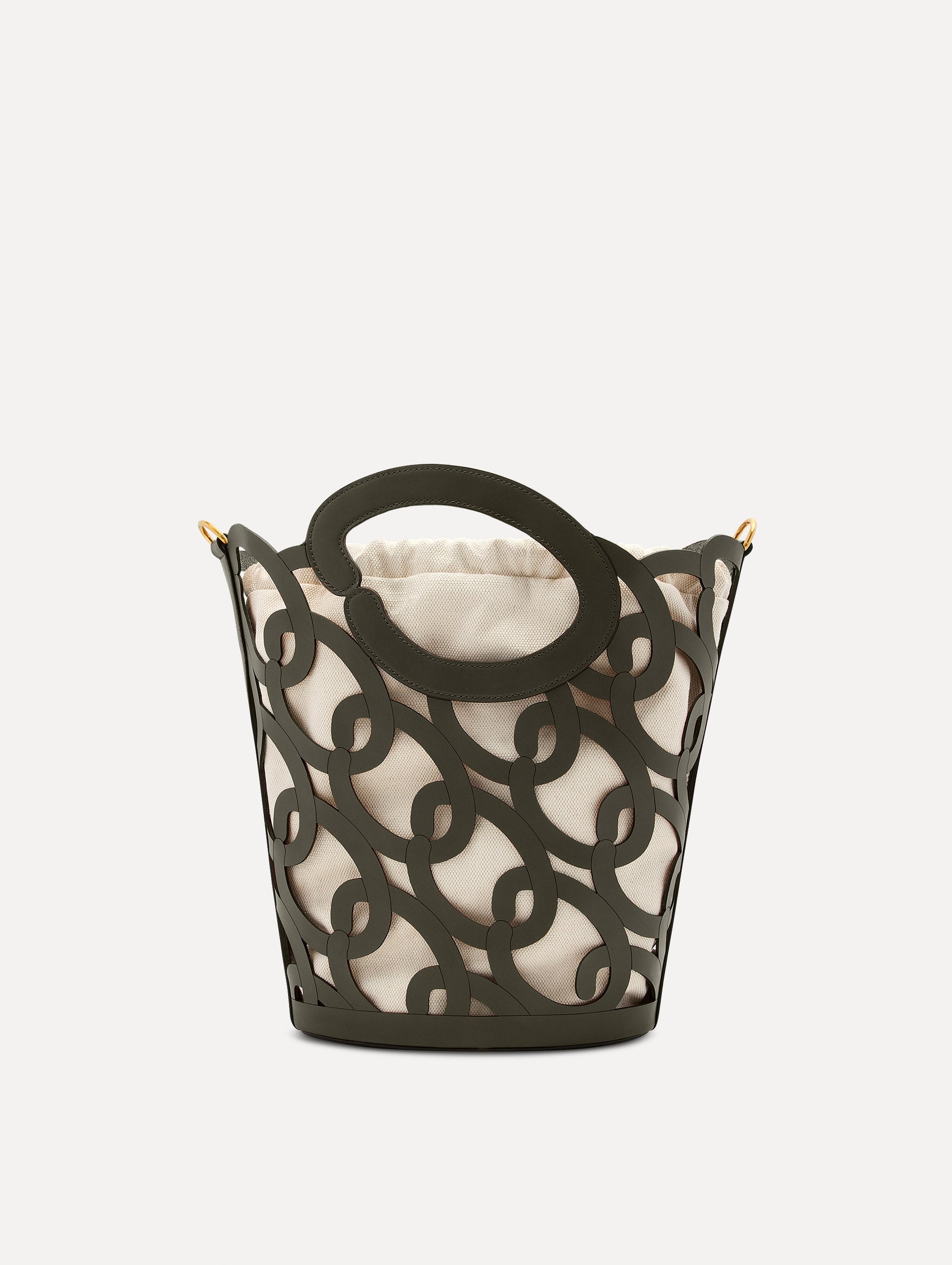Oscar de la Renta Oscar Chain-Link Leather Tote