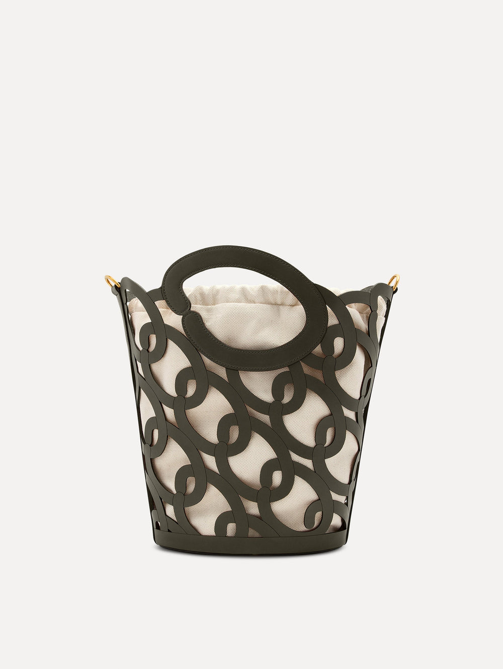Oscar de la Renta Oscar Chain-Link Leather Tote