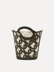 Oscar de la Renta Oscar Chain-Link Leather Tote