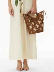 Oscar de la Renta Oscar Chain-Link Leather Tote