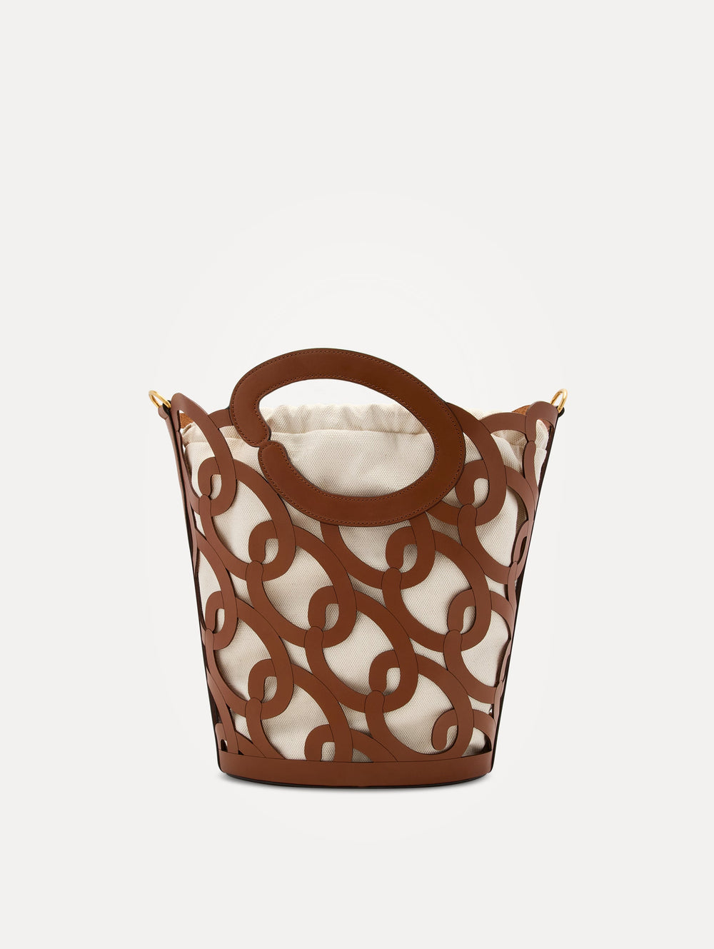 Oscar de la Renta Oscar Chain-Link Leather Tote