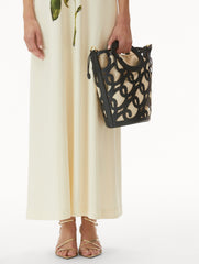 Oscar de la Renta Oscar Chain-Link Leather Tote
