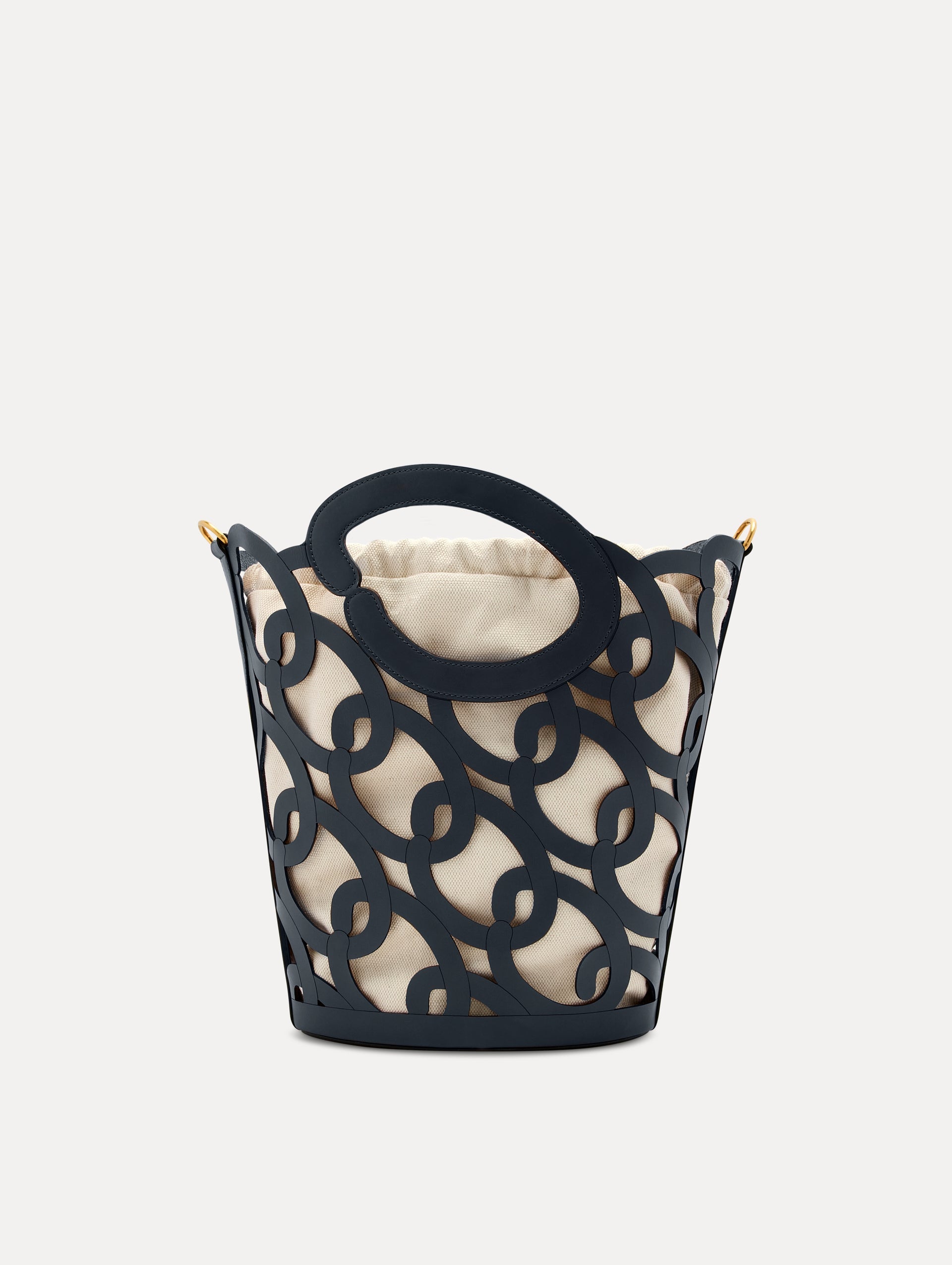 Oscar de la Renta Oscar Chain-Link Leather Tote