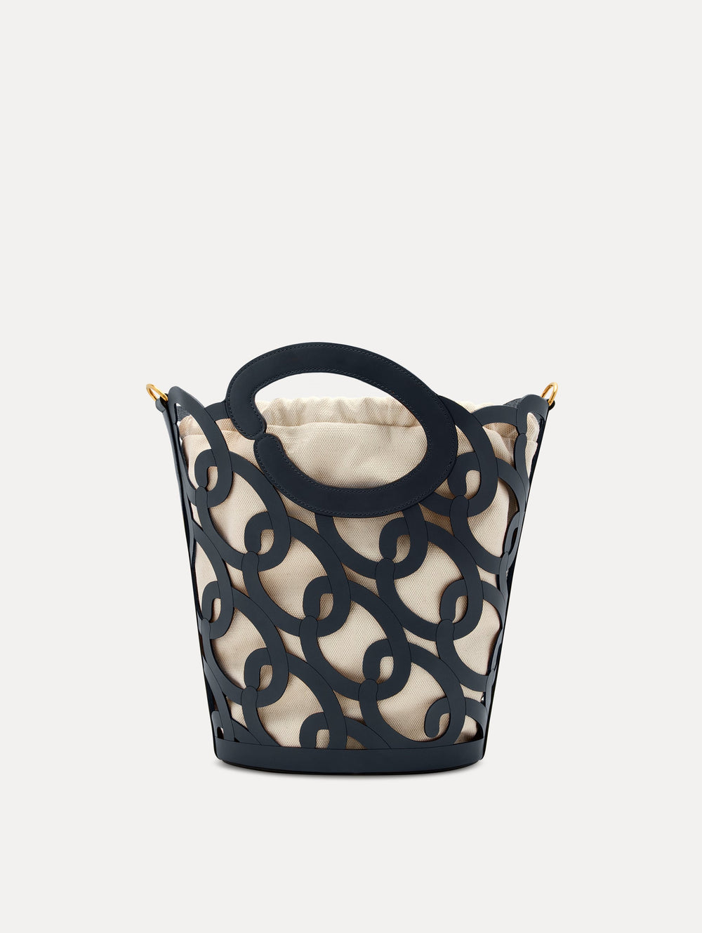 Oscar de la Renta Oscar Chain-Link Leather Tote