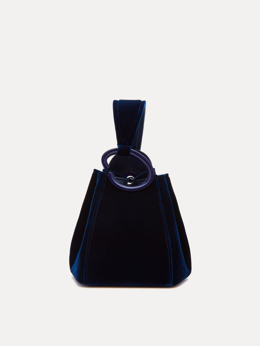 Oscar de la Renta Velvet O Handle Bag