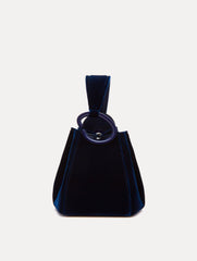 Oscar de la Renta Velvet O Handle Bag
