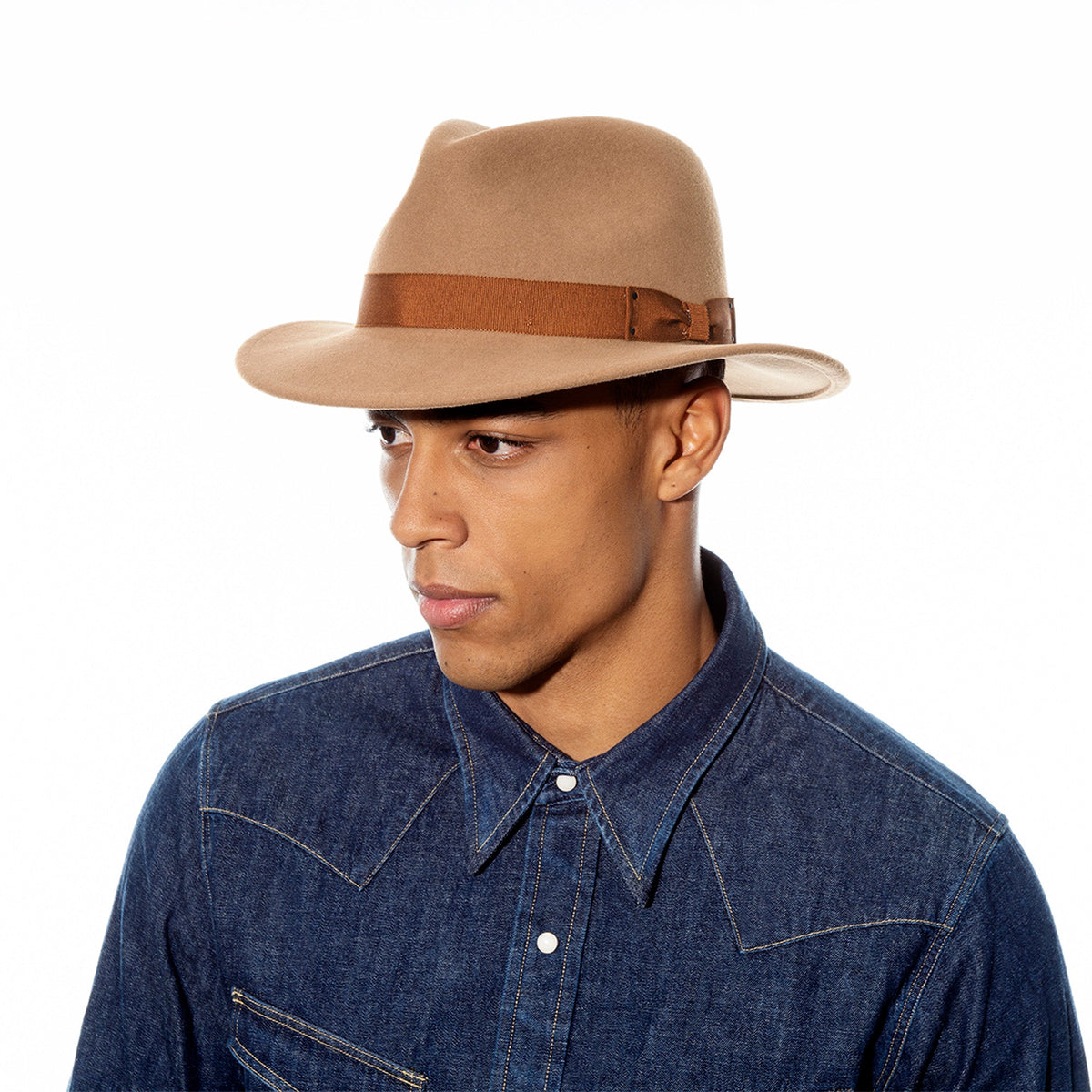 Curtis Fedora - Water Repellent & Shape Retentive LiteFelt On Sale