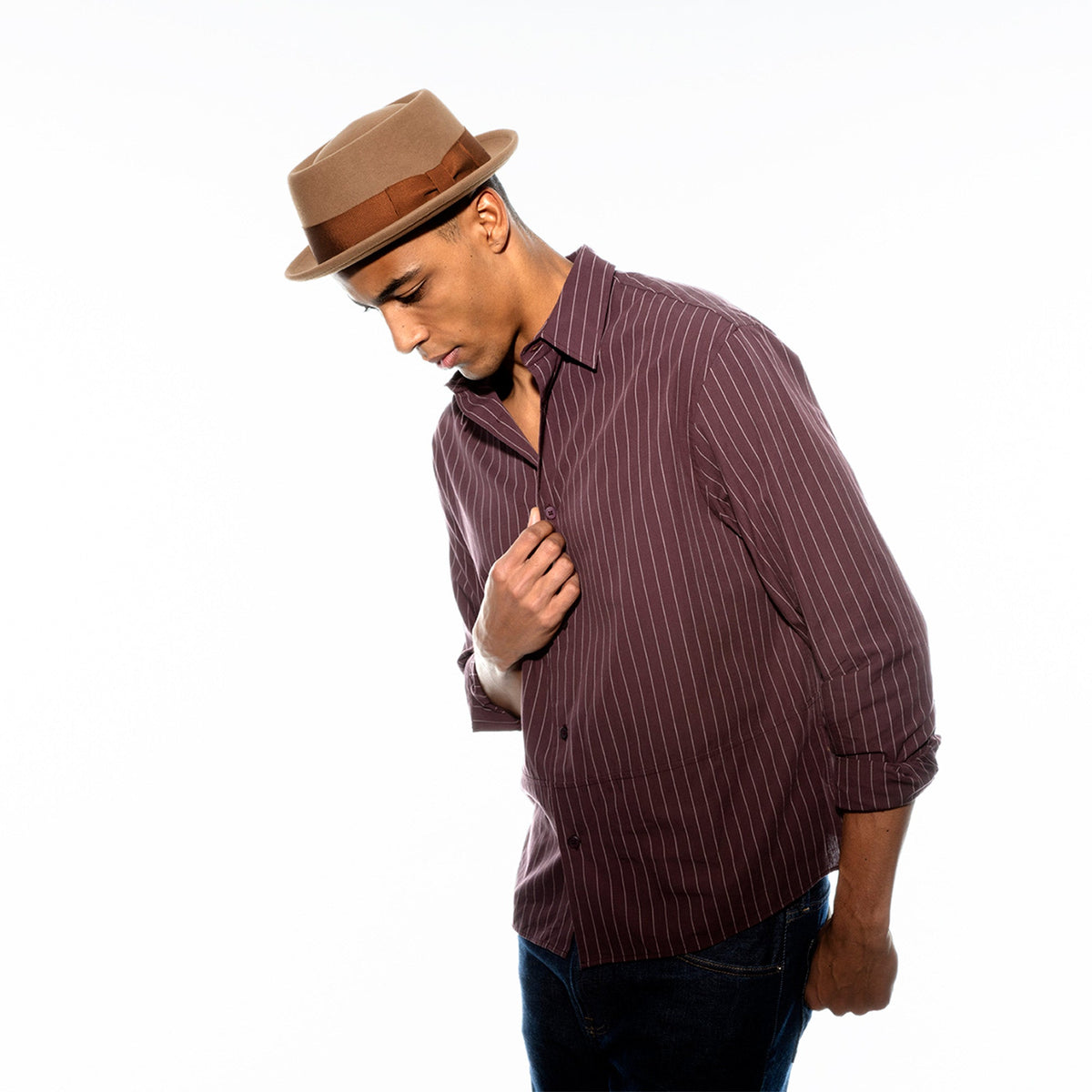 Darron Pork Pie Hat - Premium Wool LiteFelt - Bailey Hats Limited Offer