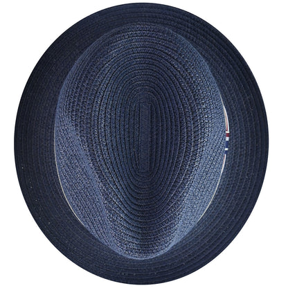 Bailey Hats Salem Fedora - Classic Toyo Braid with Striped Band Savings