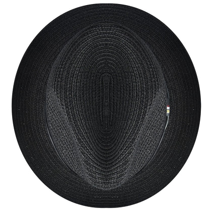 Bailey Hats Salem Fedora - Classic Toyo Braid with Striped Band Savings