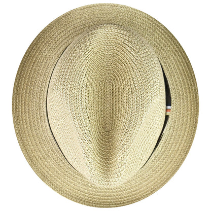 Bailey Hats Salem Fedora - Classic Toyo Braid with Striped Band Savings