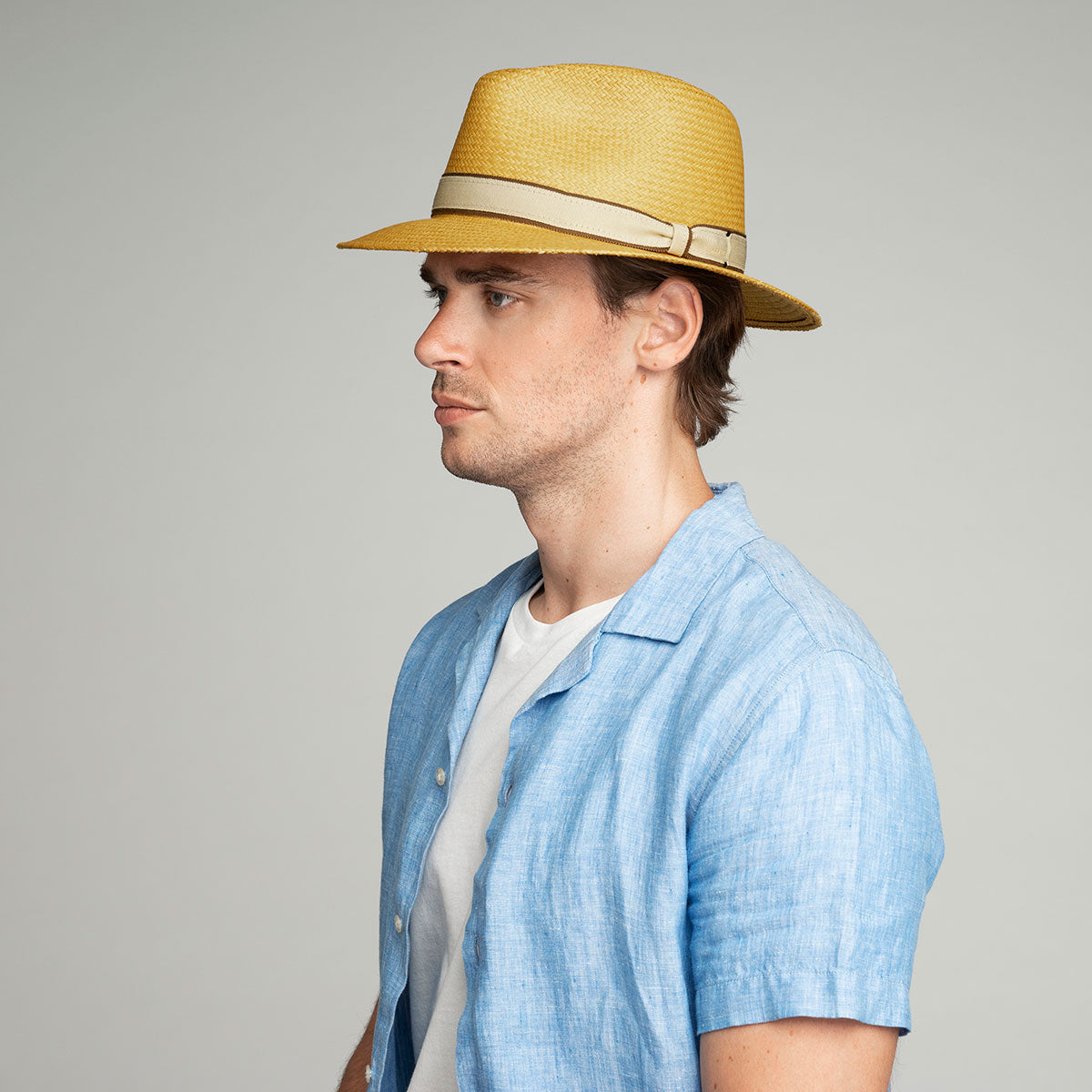 Brooks Panama Fedora - Genuine Ecuador Toquilla Straw Hat Affordable