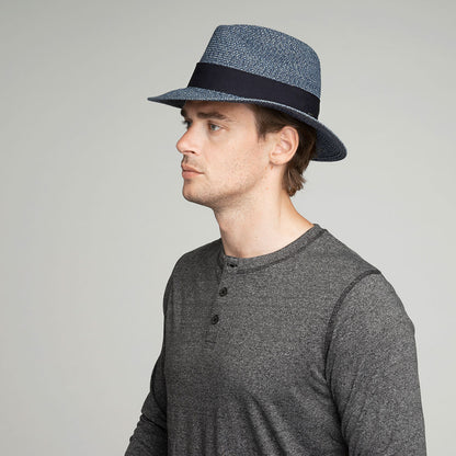 Mullan Fedora - Fine Toyolene Braid Summer Straw Hat On Sale