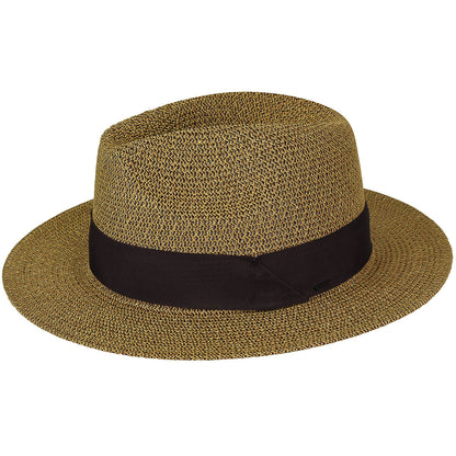 Mullan Fedora - Fine Toyolene Braid Summer Straw Hat On Sale