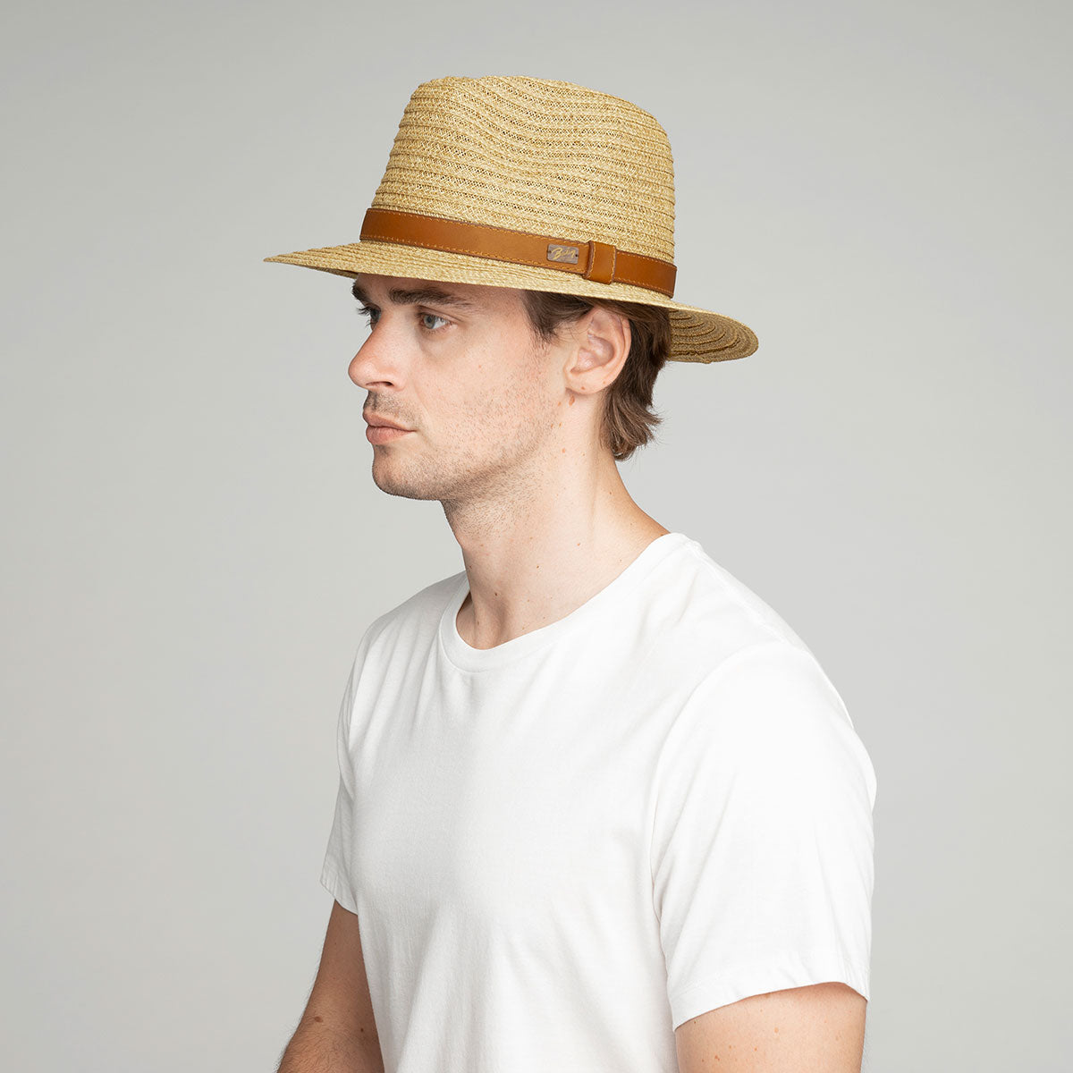 Foley Fedora - Lightweight Paper Straw Hat with Leather Band Limited Offer